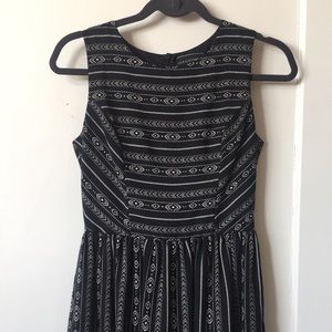 Like New Condition - Black print dress